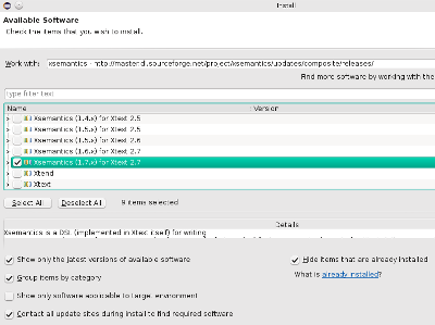 installing xsemantics